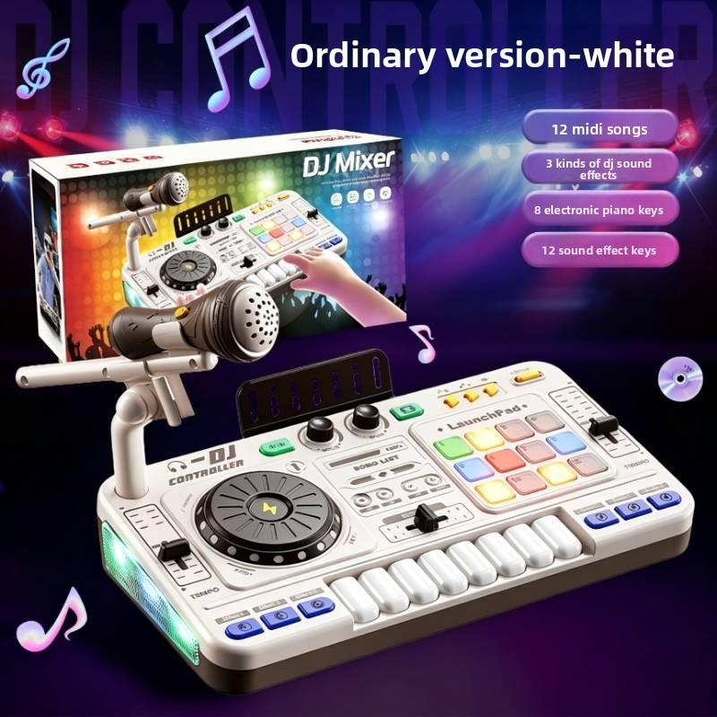 Childrens Dj Turntable Toy With Microphone For Interactive Play