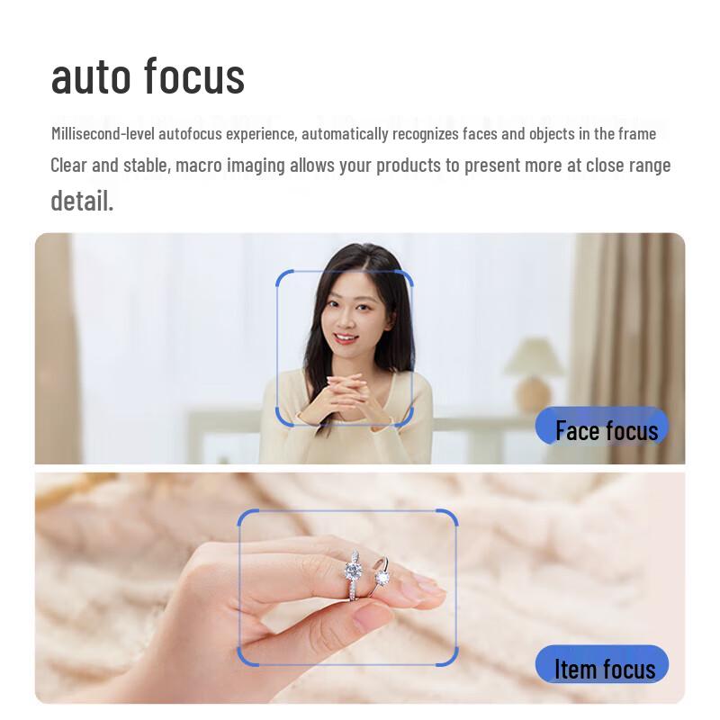 Aoni 2K Autofocus Webcam with Microphone