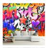 3d Colorful Graffiti Mural Wallpaper Ktv Bar Clubs Background Wall Papers Creative Home Decor Fresco