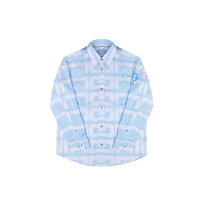 Li Ning Sports Basketball Series Decorative Loose Fit Long Sleeve Shirt Men Shirts Blue ASHR125-1