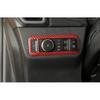 Head Light Switch Cover Trim for Ford Bronco Sport -2025 Red Carbon Fiber