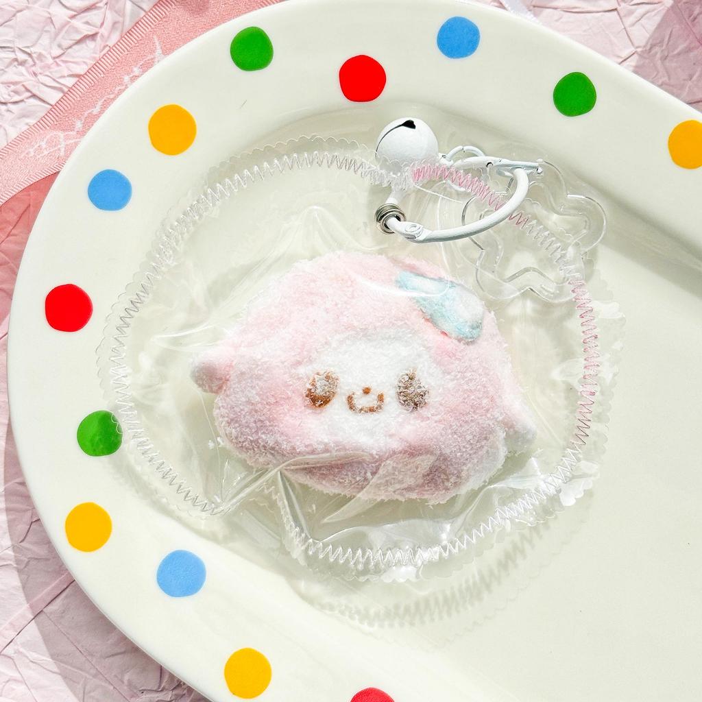 Silicone Animal Head Pendant Pinch Toy - Vintage Cream Clay Decompression Accessory