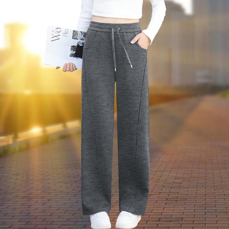 

Khmer Women s High-Waisted Slight Flare Casual Pants - Spring 2026 Arrival XL (Weight 110-125 jin) сірий колір