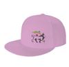 Rasta Lion Of Judah Flat Brim Baseball Cap Men'S And Women'S Adjustable Hat Black