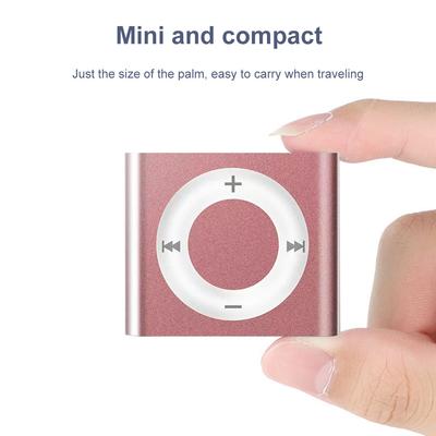 Mini lecteur MP3 à clip métallique pour le sport Lecteur de musique MP3 étanche pour le sport Haut-parleur intégré 180 mAh Haut-parleur intégré