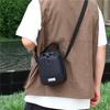 Waterproof Nylon Sling Bag - Outdoor Travel Pouch with Dedicated Water Bottle Pocket (New Nylon Crossbody Design)