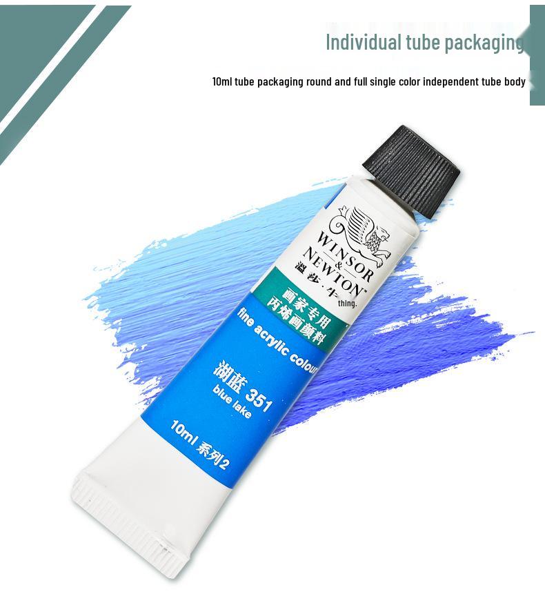 Winsor & Newton 12-Color Waterproof Acrylic Paint Set for DIY Stone, Textile & Wall Painting