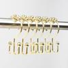 12 Pcs Shower Curtain Hooks Rust Proof Metal Shower Curtain Hooks Double