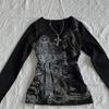 TrendHub Y2K Women's Hip Hop 90s Vintage Punk T-Shirt Autumn Streetwear Sexy Short Sleeve Gothic Slim Crop Top Hotgirl Casual Femme Tee
