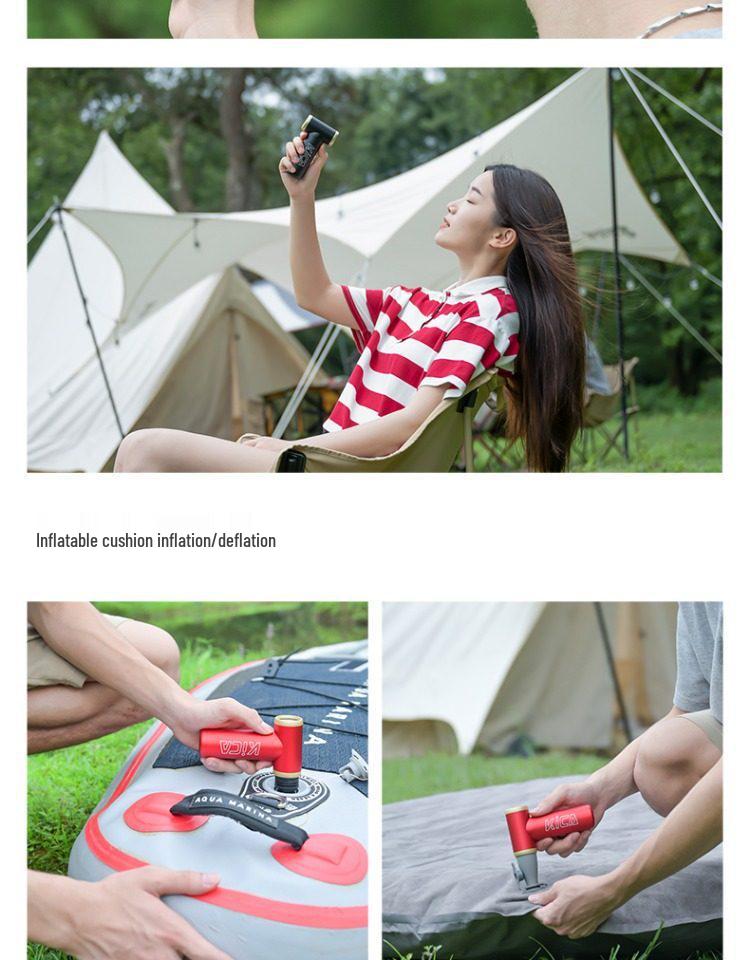 Kica Second Gen Handheld Rechargeable Turbine Fan - Portable Mini for Outdoor Use