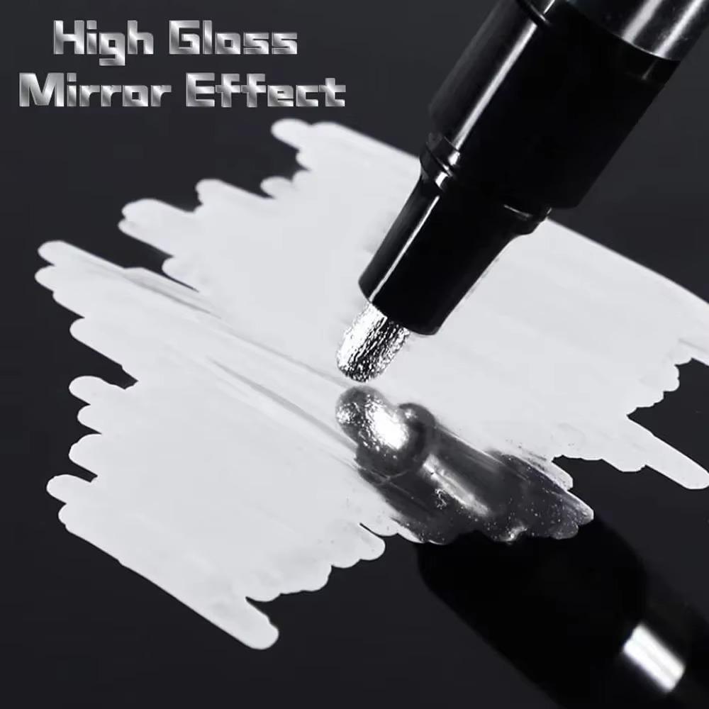 1-20Pcs Mirror Marker Pen DIY Reflective Paint Pens Mirror Markers Chrome Gold SILVER Marker Signature Car Styling Art Craftwork
