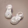 Girls' Summer 2026 Crystal Butterfly Closed-Toe Princess Sandals