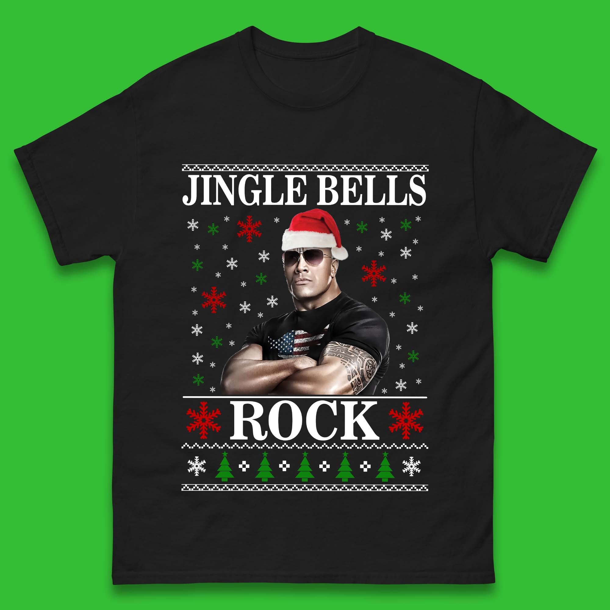 Jingle Bell Rock Christmas Mens T-Shirt Womens Tops Tees S