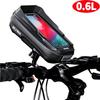 WILD MAN Handyhalter Tasche 0,6L Lenker Handyhalter Tasche Touchscreen Wasserdicht Schnellverschluss für MTB Fahrrad Motorrad