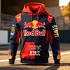2026 Herren Frühjahrs- und Herbstkleidung für Red Bull F1 Racing und Motorradfahren, Red Bull Nischenstil, Neuer bedruckter Langarm-Stil