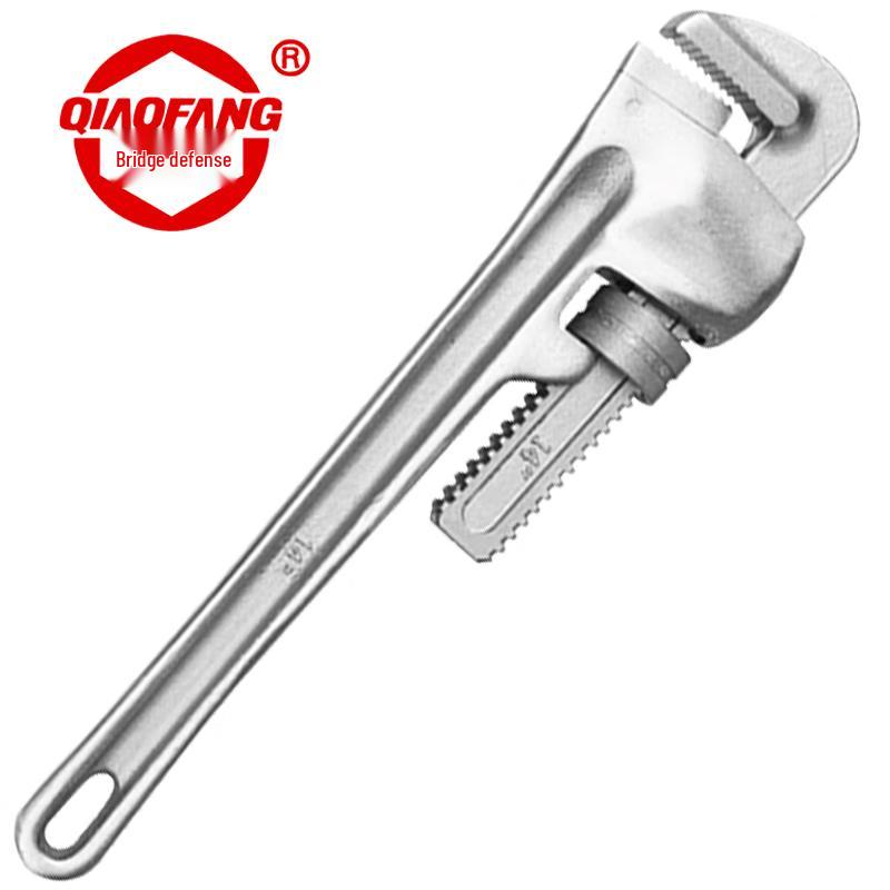QIAOFANG 304 Stainless Steel Heavy-Duty Pipe Wrench