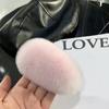 Girls Plush Hairpin Natural Rabbit Fur Women Bangs Hairpin