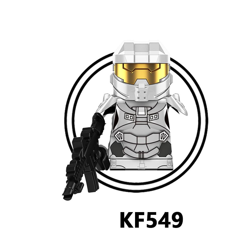 KF6043 Film Halo Våpen Soldat Byggeklosser Klosser Karakterfigurer Barn Samleleker
