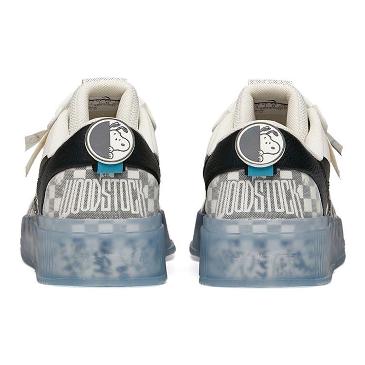 Anta Snoopy X  Jelly Sole Wear-Resistant Breathable Low-Top Skate Shoes Men Skate Shoes White 912148030-2