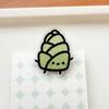 10Pcs Cute Cartoon Vegetable Acrylic Memo Clips Double Sided Paper Clamp Student Stationery Gift