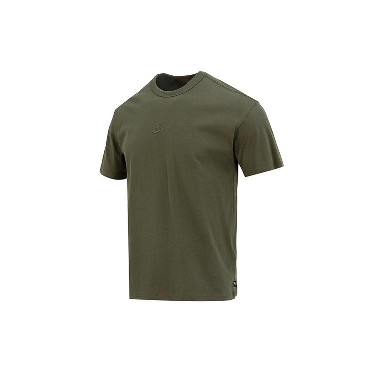 New Nike Drop Shoulder Sleeve T-Shirt Men's Army Green DO7393-325