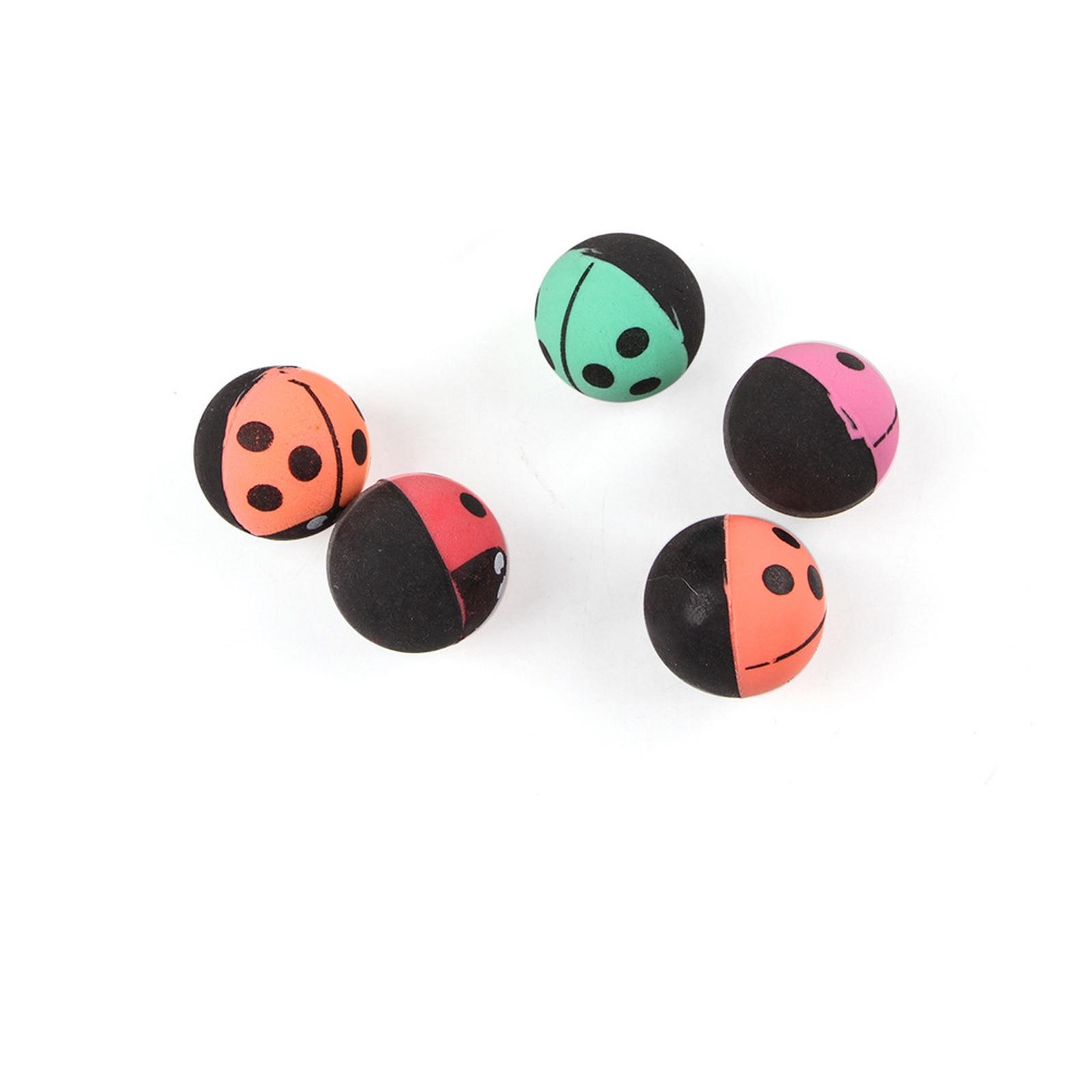 Insect Shape Elastic Ball Toy Interactive Rolling Self-Entertainment Small Pet Toy Supplies
