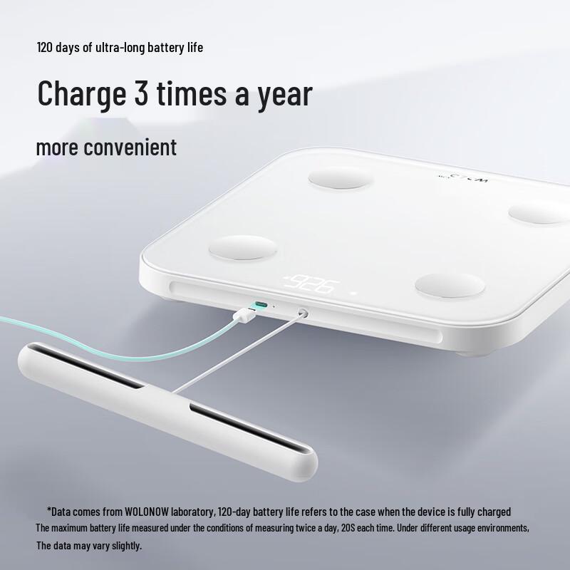 WOLONOW 8-Electrode Dual-Frequency Smart Body Fat Scale (CN Version)