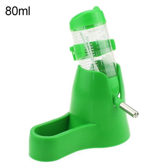 80/125ml 3 in 1 Pet Hamster Squirrel Water Bottle Bowl Base Hut Food Feeder Nest