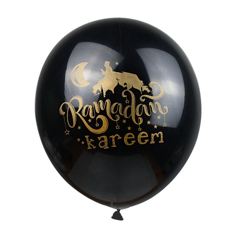 10Pcs Eid Mubarak Latex Balloon Ramadan Kareem Decoration Air Globos Ramadan Mubarak Muslim Islamic Festival Party Supplies 2025