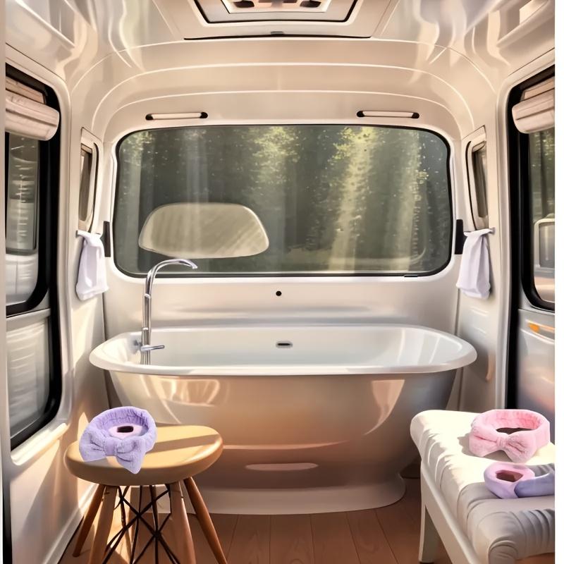 Headband Women's Face Wash Beauty Makeup Headband Flannel Hair Accessory Headband Face Wash Headband Wristband Plush Elastic Headband