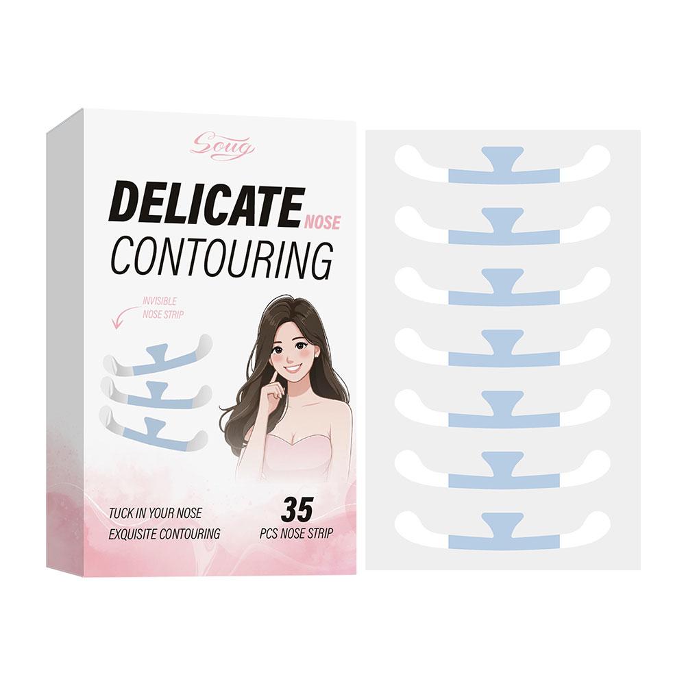 

Уменьшающиеся наклейки на крылья носа, косплей, специальный нос, уменьшающийся нос, 35 шт., нос, маленький, тонкий, узкий, Invi B1Q1 35pcs-One size