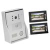 Smart Doorbell 7 Inch High Definition Screen 2 Units Card Access Control Video Intercom Doorbell for Villa GB Plug