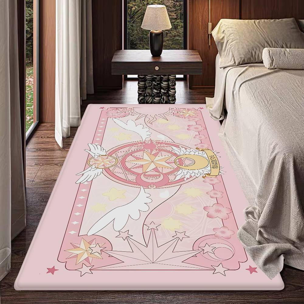 C-Cardcaptor Sakura Floor Mat INS Style Soft Bedroom Floor House Laundry Room Mat Anti-skid Household Carpets