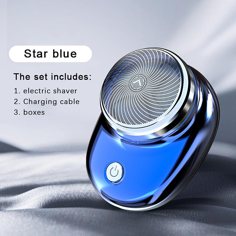 Electric Shaver Portable Razor Travel Attire Wet And Dry Men Usb Rechargeable Shaver Charging Simple Washable Father'S Day Gift