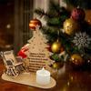 Christmas Heaven In Poem Tree Rocking Chair Candle Lights Memorial Ornament Gift