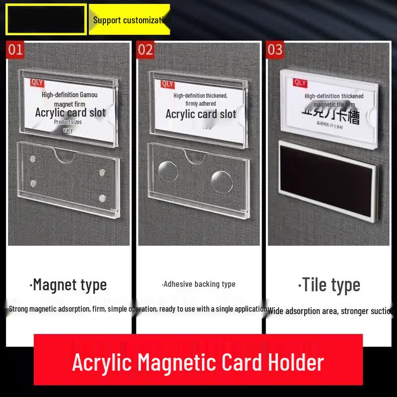 Acrylic Magnetic Price Tag Holder