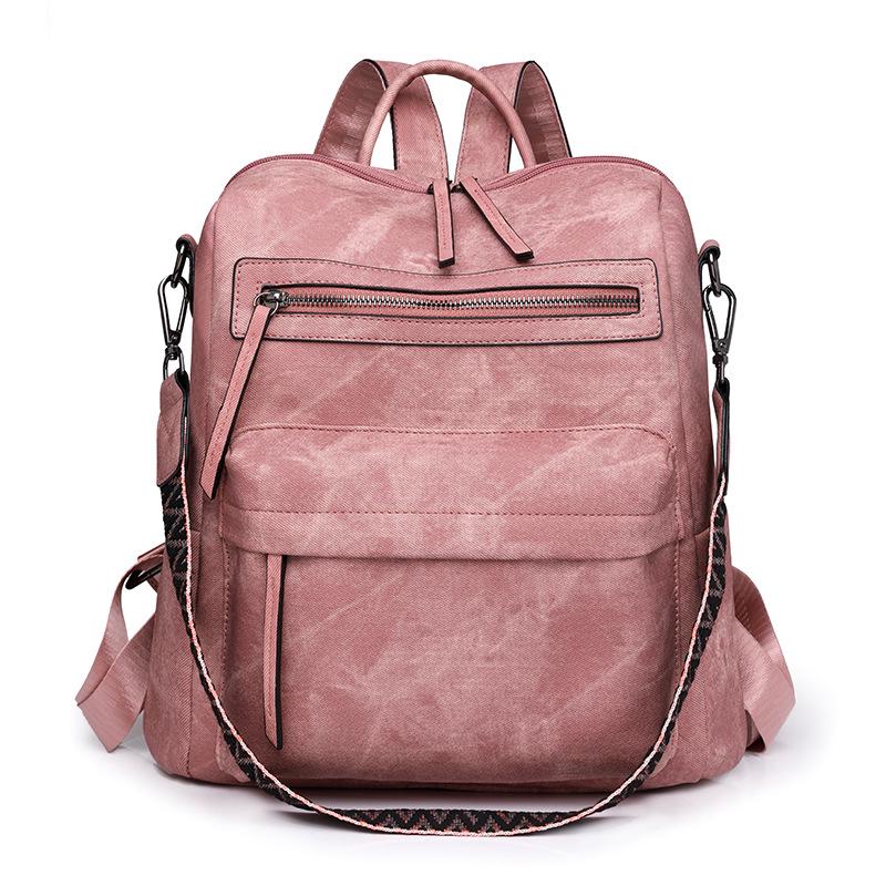 Women's PU Leather Convertible Backpack - Soft, Versatile, Large Capacity
