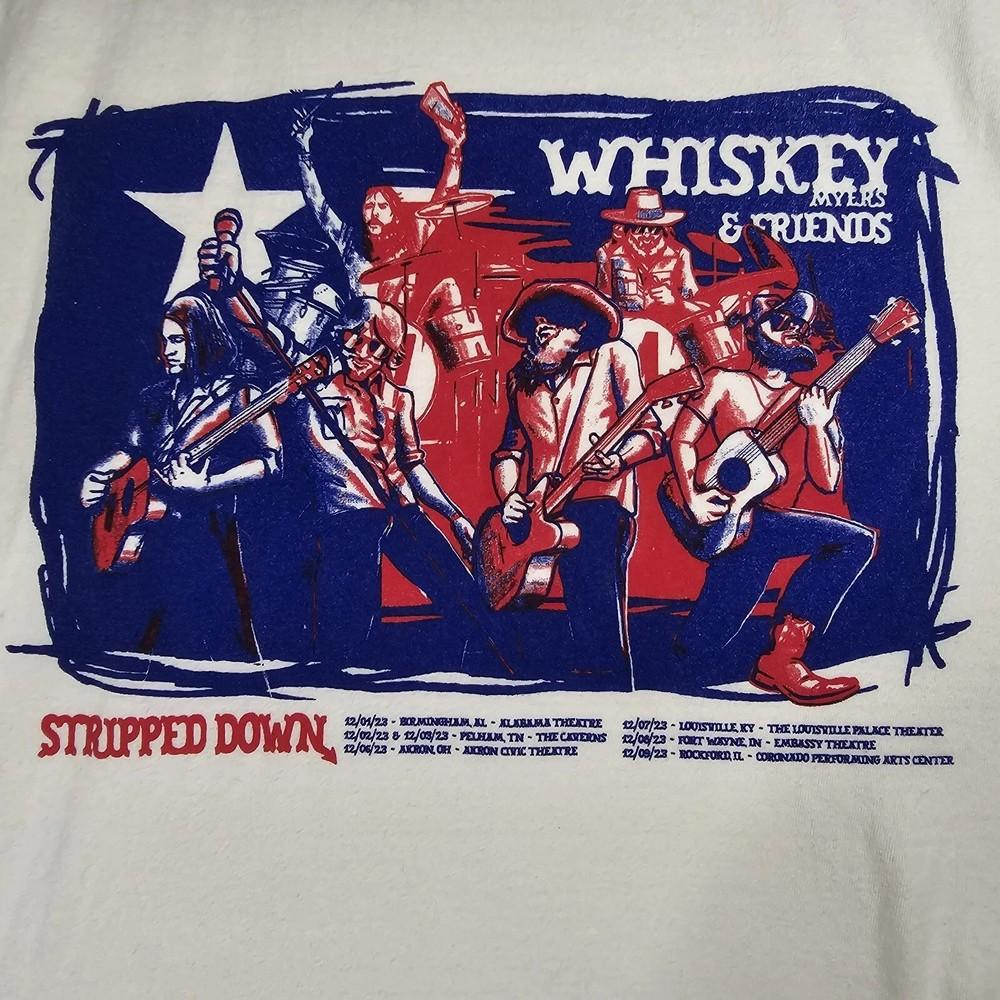 Футболка с датами концертов Whiskey Myers and Friends 2023 LI1924 Унисекс S