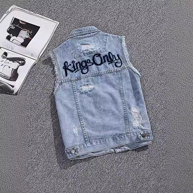 Cowboy vest for kvinner Vår sommer og høst Casual Vest Trend vest