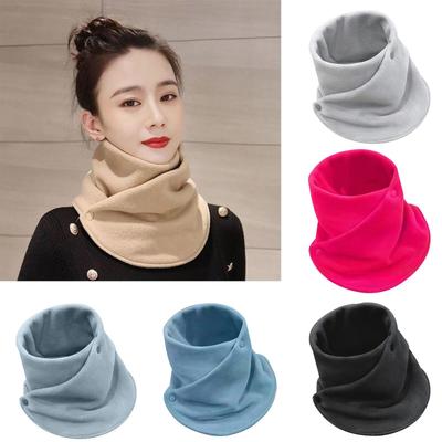 Winter Fleece Halstuch Verdickt Warm Herbst Winter Halstuch Damen Plüsch Schals Doppelschicht Halstuch Schal Ring