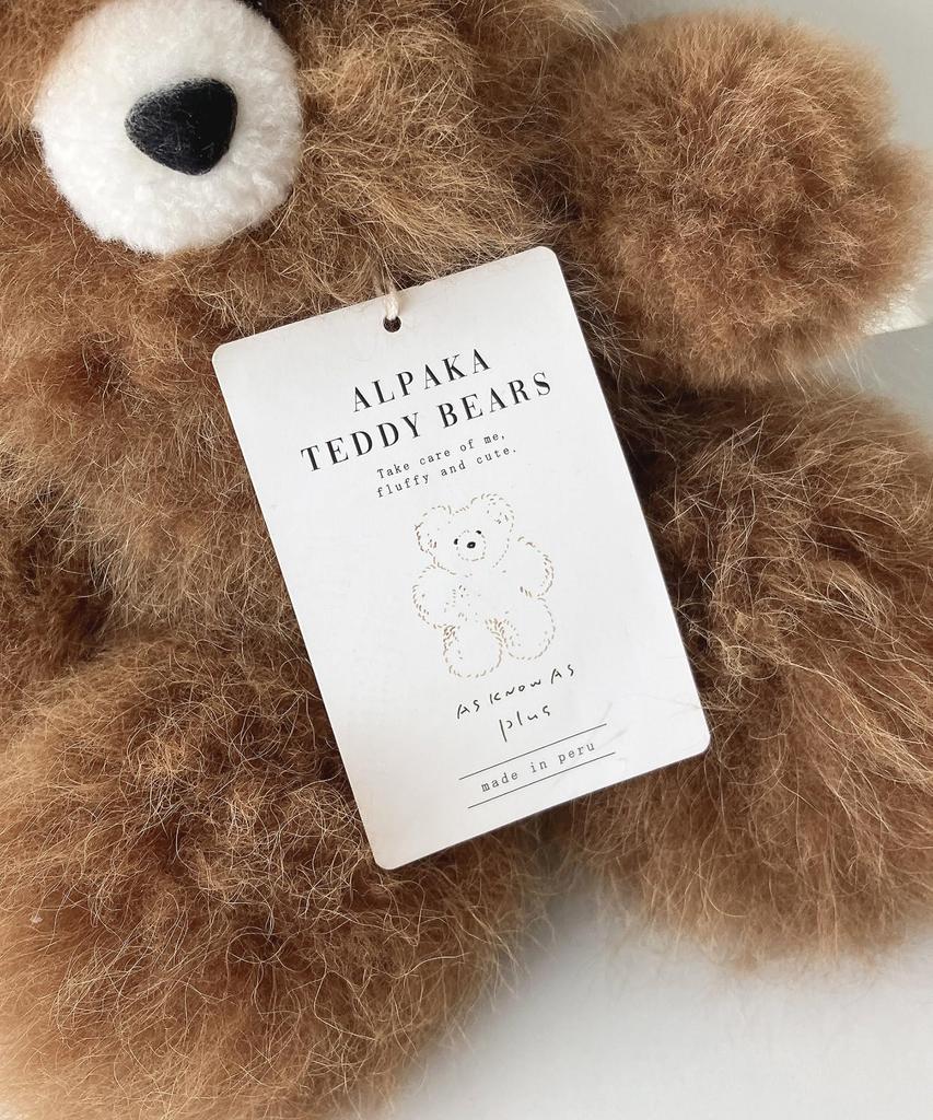 AS KNOW AS plus AS ZY0523 Alpaca Bear Brown Medium Plush Fluffy and Perfect for Home Decor or as a Gift (ASKNOW PLUS) Toy, Cute,