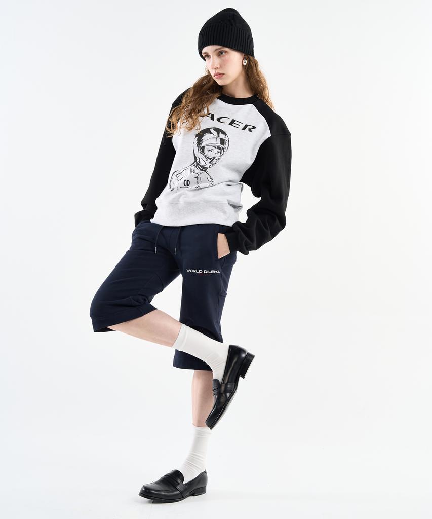 Woldeudillema Boot-Cut Half Jersey Pants(Navy)