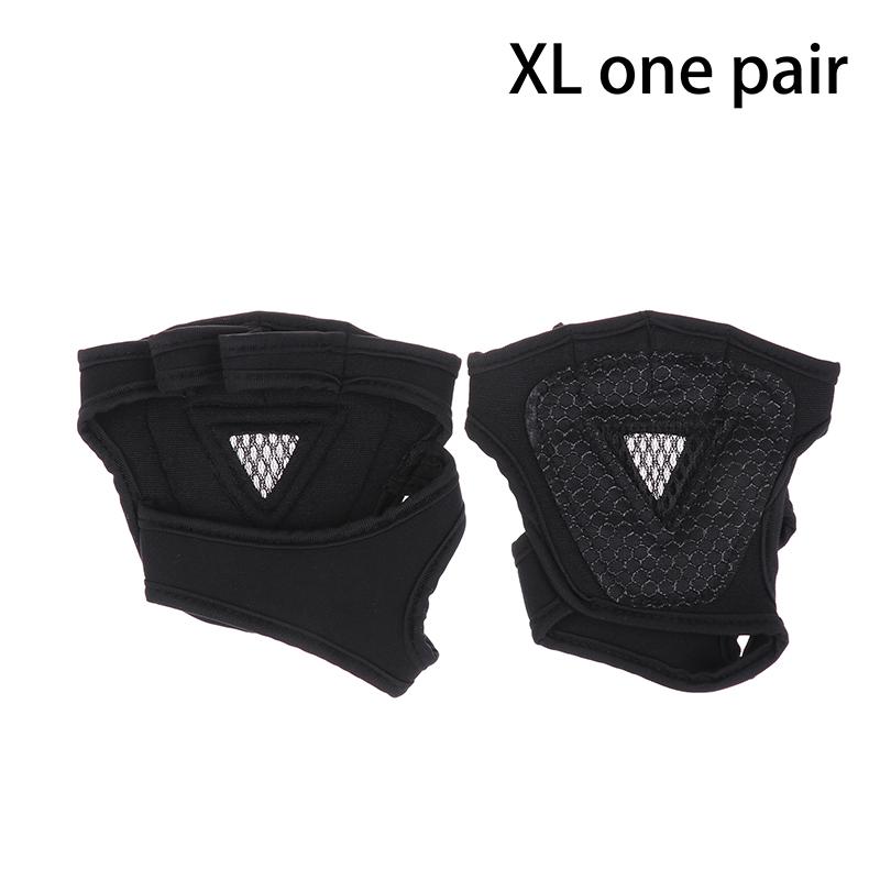 

1 пара перчаток для защиты рук, запястий и ладоней, перчатки для тренажерного зала, фитнеса, тяжелой атлетики, спортивной поддержки, с половиной пальцев, нескользящие, для запястий и пальцев XL