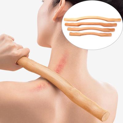 Bastone di bambù in legno naturale per massaggio Guazzo Collo in legno Spalla Schiena Massaggiatore
