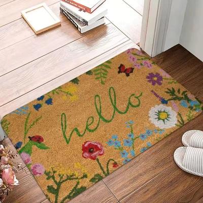 Floor Mat 1PCS Flushed Floor Mat Bathroom Anti Slip Absorbent Mat Toilet Toilet Stain Resistant Foot Mat