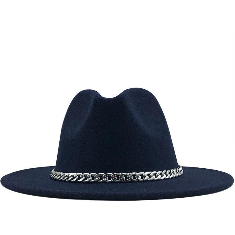 eBay Autumn and Winter New Black Woolen Top Hat European and American Fashion Jazz Hat