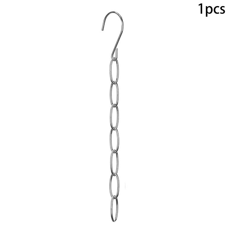 1/5Pcs Stainless Steel Clothes Hanger Organizer Space-Saving Foldable Wardrobe Rack For Efficient Clothing Storage 1pcs silver