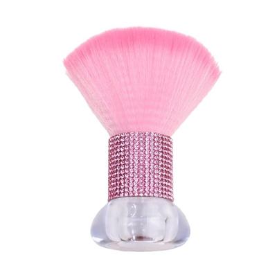 Professional Loose Powder Brushes Stylish Nail Dust Cleaning Brush with Easy Grip Nail Brush Home Manicure Dust Remover