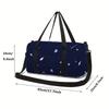 Classic space astronaut excavator 3D Print Large Capacity Travel Bags Barrel Shape Crossbody Bag Sports Bags Gym Yoga Bag