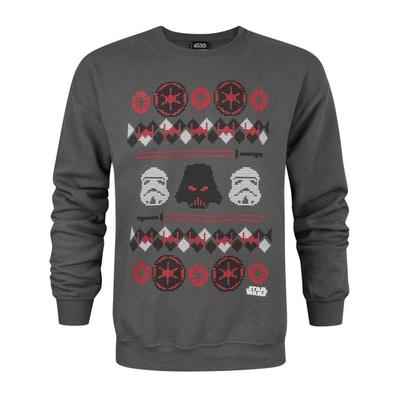 Childrens/Kids Darth Vader Fair Isle Christmas Sweatshirt